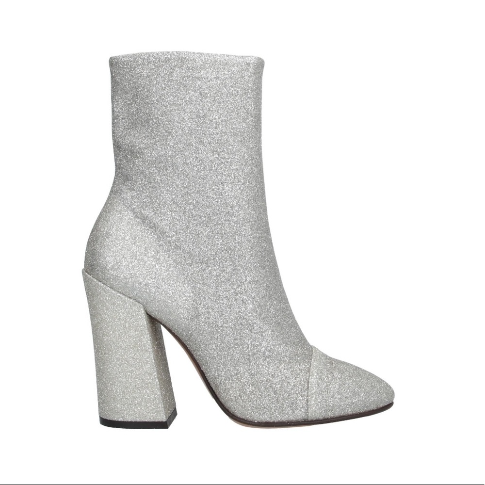 DRIES VAN NOTEN Glitter Heel Ankle Boots - Picture 1 of 4